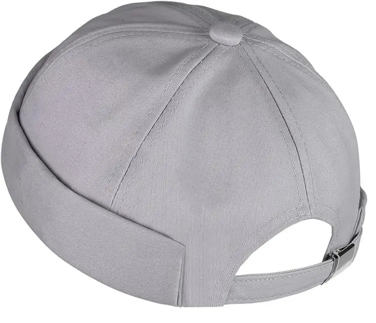 Lighy Grey Brimless    Adjustable Dockers Cap