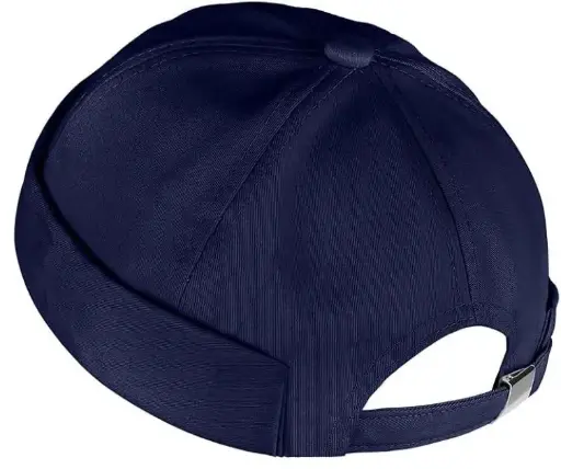 Navy Blue Brimless    Adjustable Dockers Cap